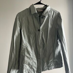 Chico's Light Gray Utility Jacket